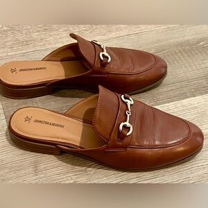 Johnston & Murphy Ali Bit Mule Cognac Glove Size 9